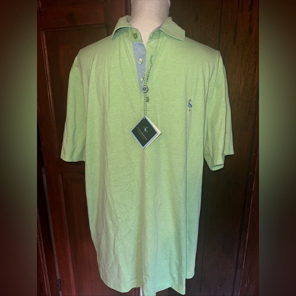 Mens TailorByrd Golf Polo Size XL‎ Short sleeve- Lime NWT